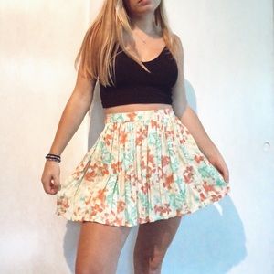floral skirt